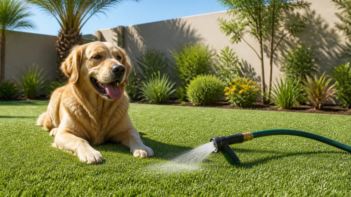 Maintain Artificial Turf in Hot Weather for Pets